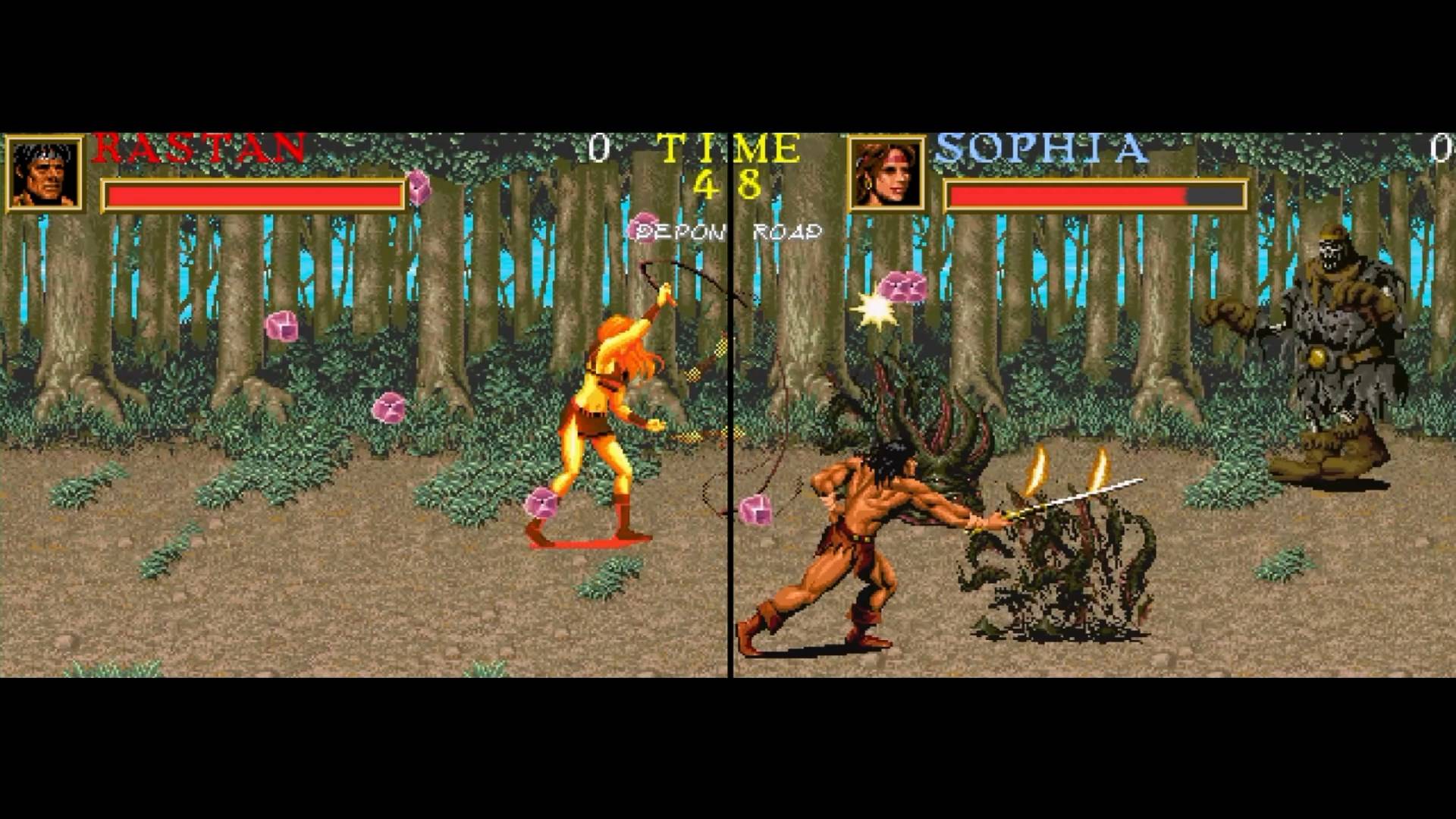 Warrior Blade Rastan Saga Episode III - геймплей игры Arcade